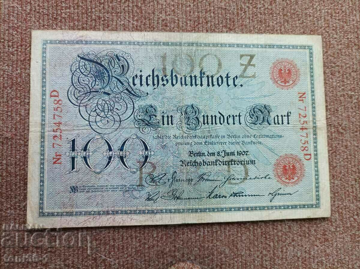 Германия 100 марки 1907