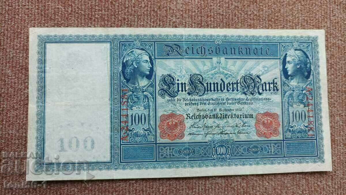 Германия 100 марки 10.09.1909 - намалена