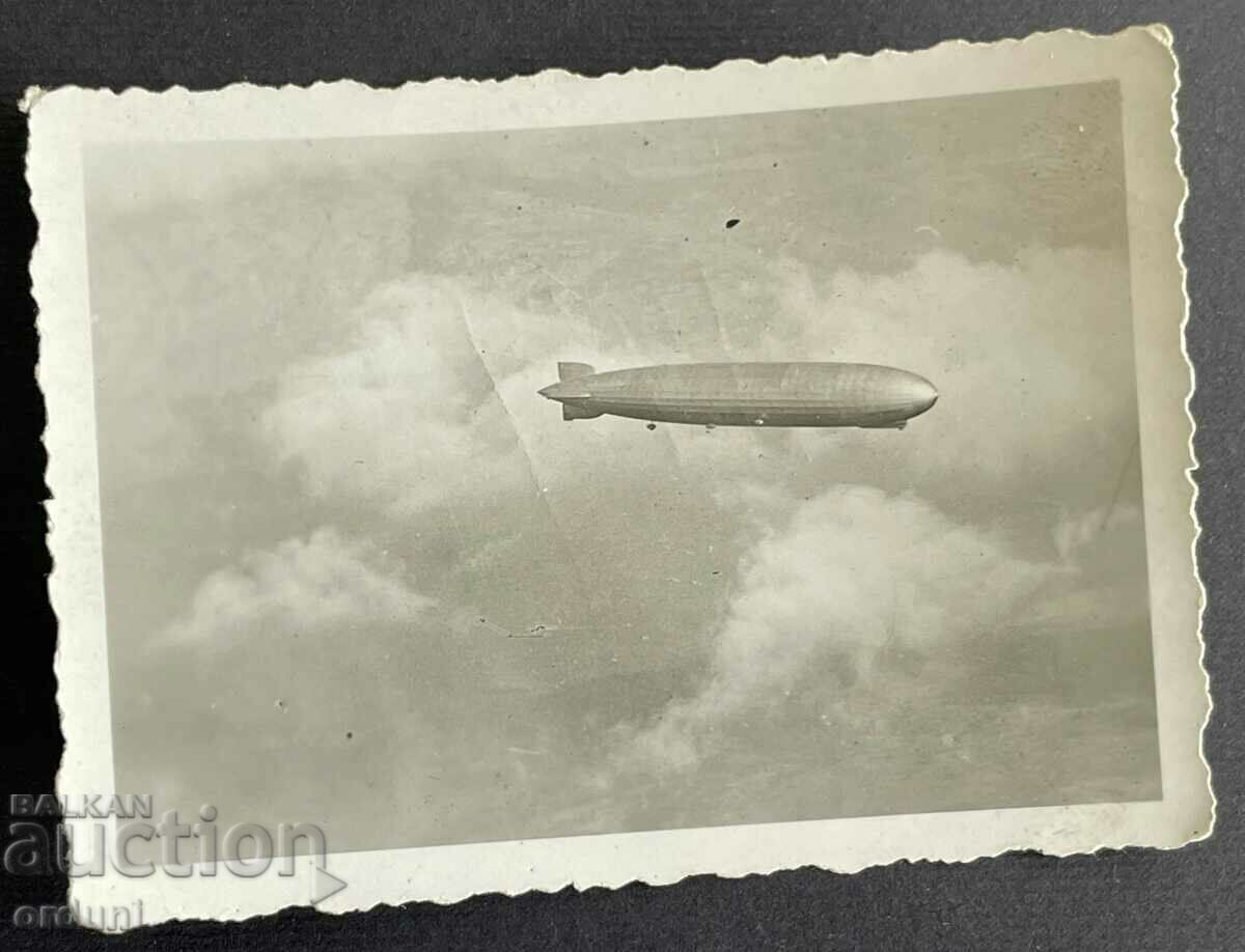 3542 Kingdom of Bulgaria balloon Zeppelin over Bulgaria 1939.