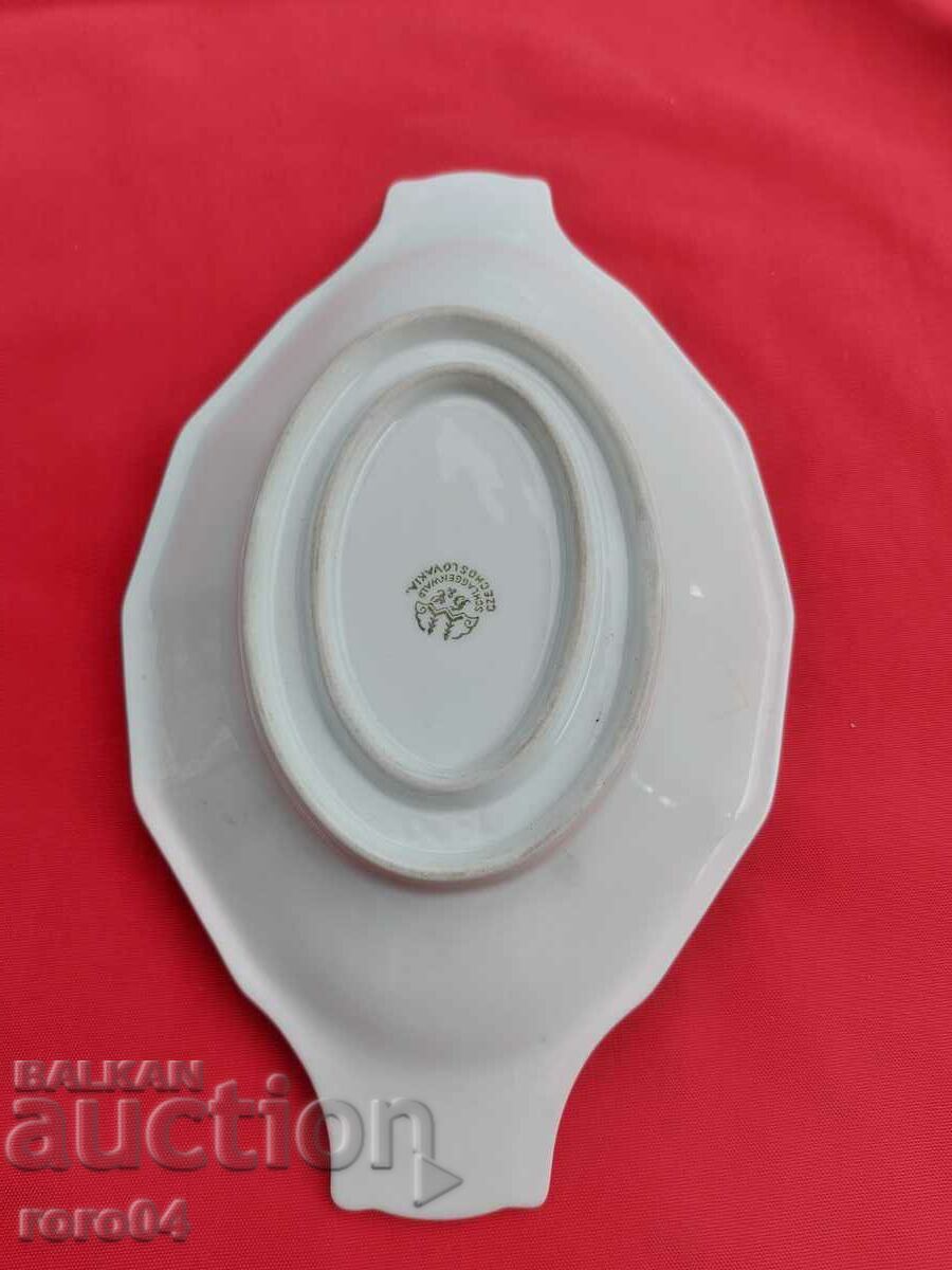 PLATE - PORCELAIN - MARKED - 6 PLATE - PORCELAIN - MARKED - 6