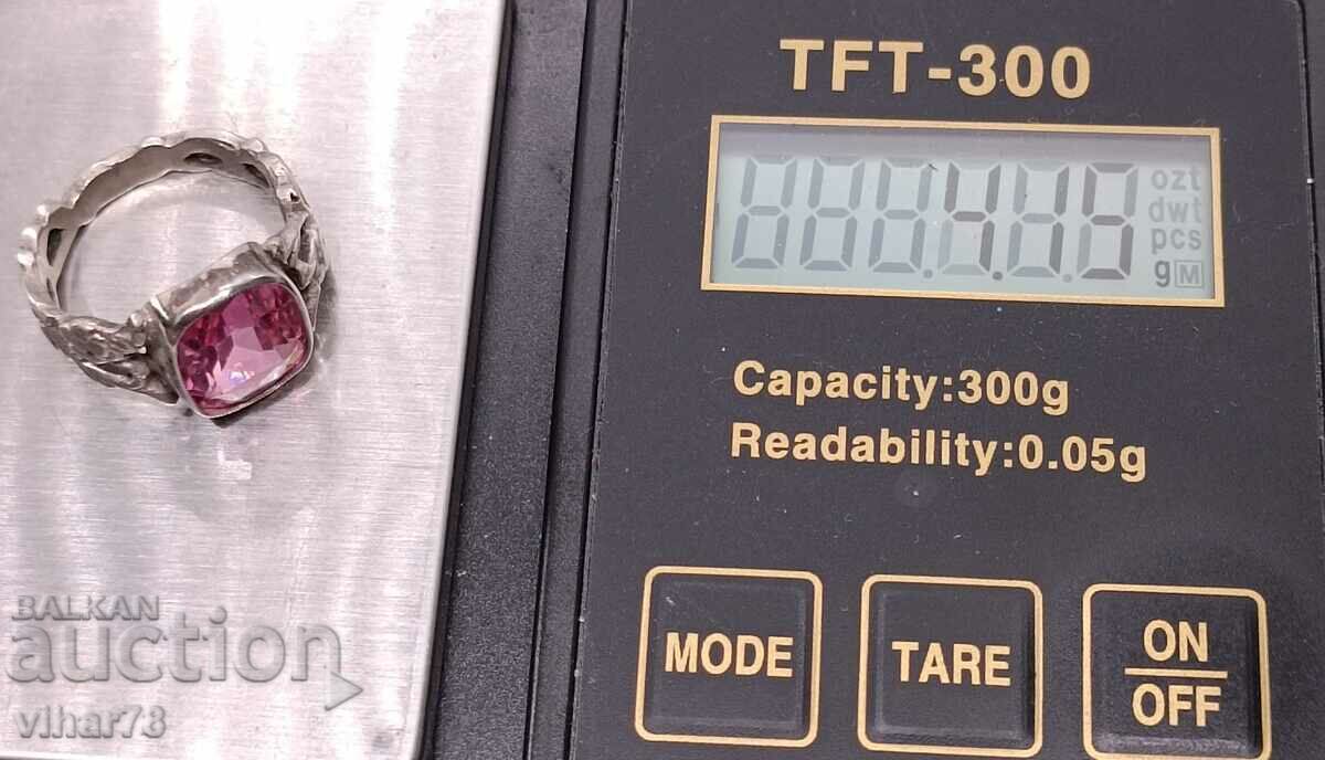 WOMEN'S SILVER RING - 6