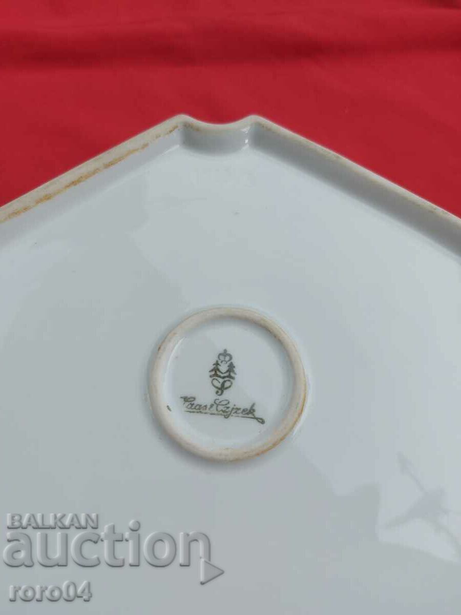 PLATE - PORCELAIN - MARKED - 6