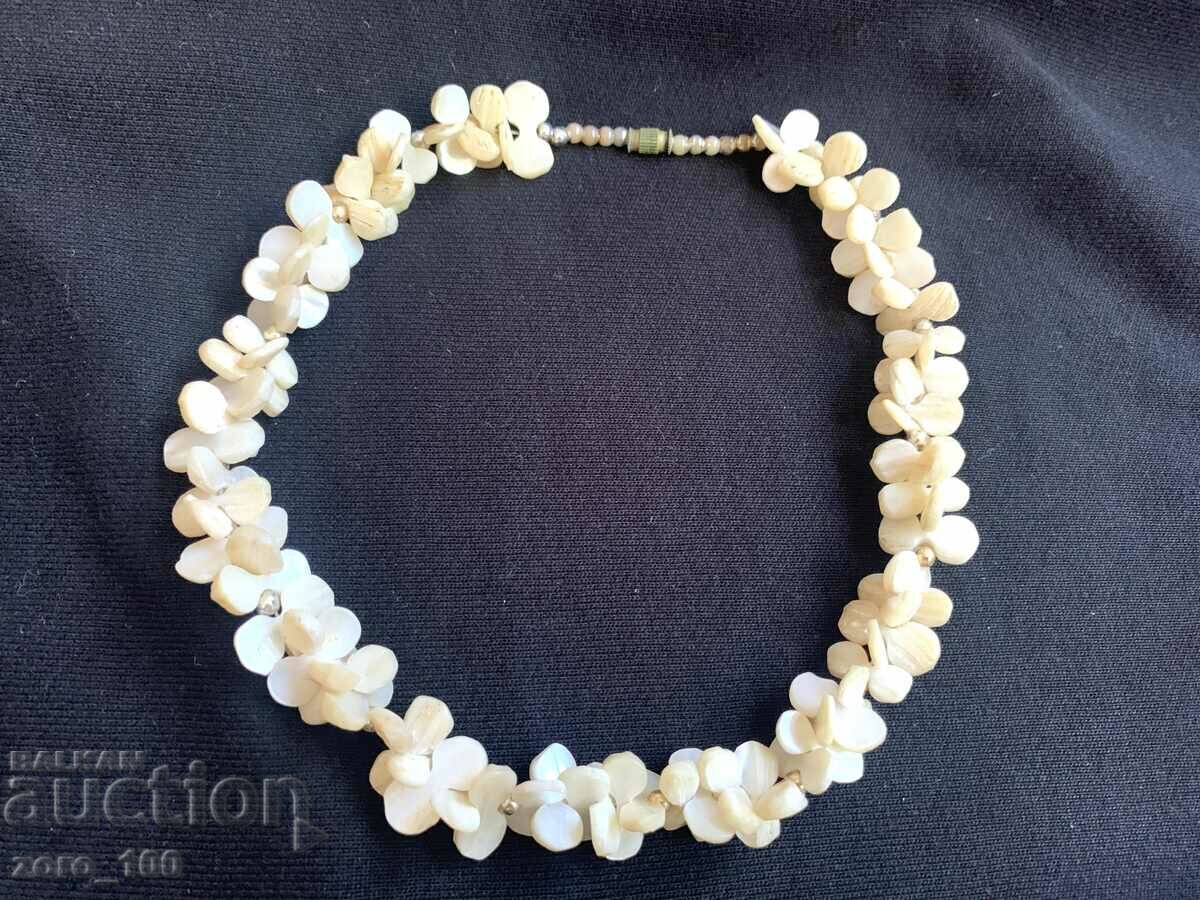 Antique mother of pearl necklace