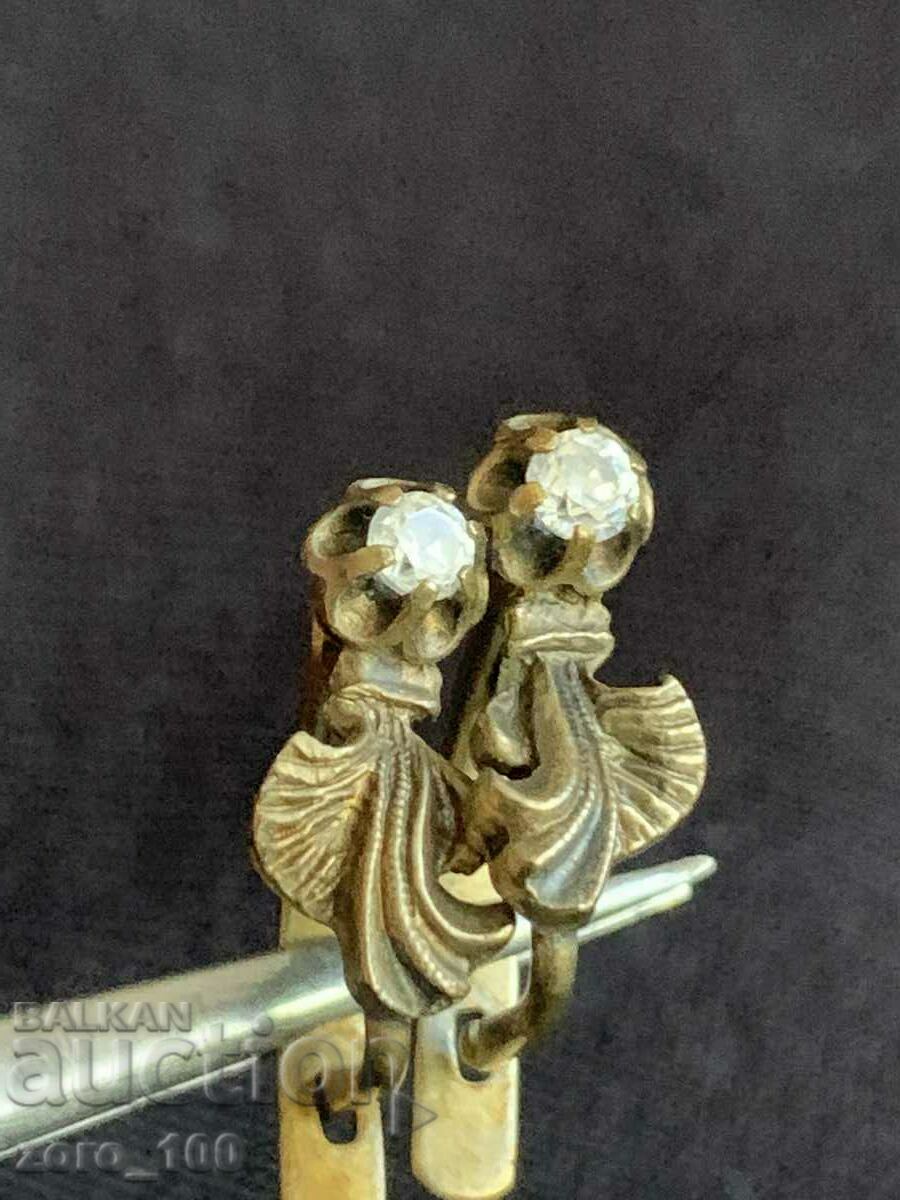 Soviet earrings, pewter