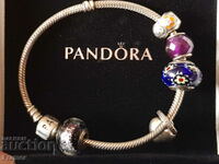 ORIGINAL PANDORA silver bracelet with 5 charms