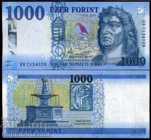 HUNGARY HUNGARY 1000 issue - issue 2017 NEW - UNC