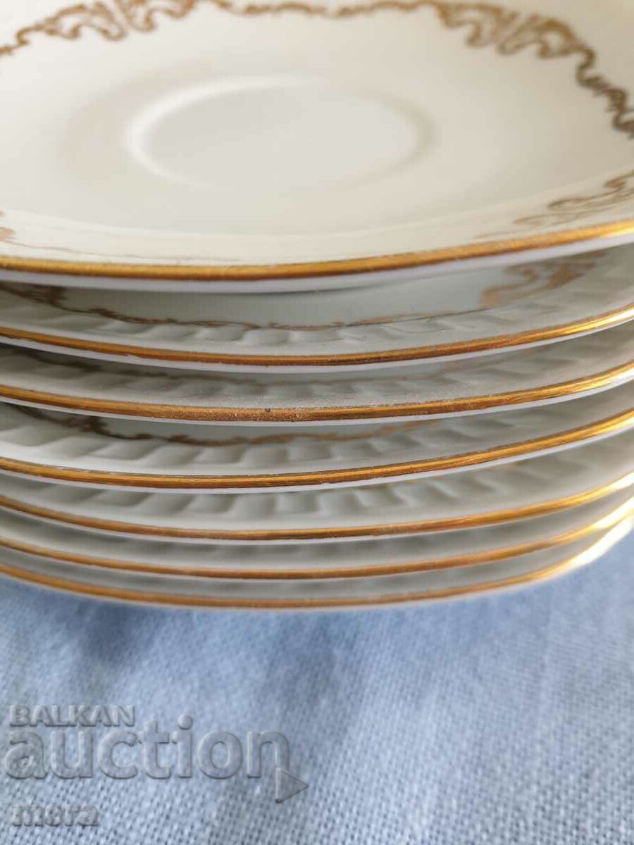 Porcelain coasters - 7 pieces. - 5 Porcelain coasters - 7 pieces. - 5