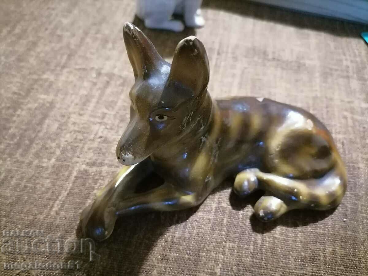 Old ceramic figurine - a dog with price 18.50 BGN | € 9.46 Old ceramic figurine - a dog with price 18.50 BGN | € 9.46