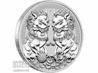Silver 1 oz Chinese Lion Guardians