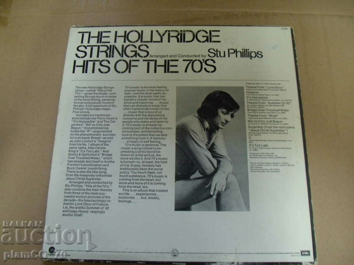 Auction #*7017 THE HOLLYRIDGE STRINGS HIT 70s old gramophone record Auction #*7017 THE HOLLYRIDGE STRINGS HIT 70s old gramophone record