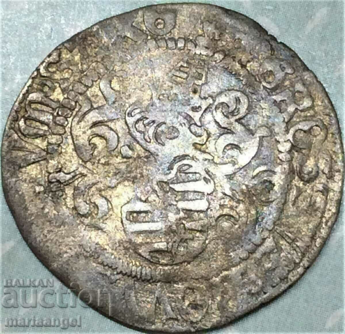 Саксония сребрен грош Фридрих III 27мм сребро - рядка