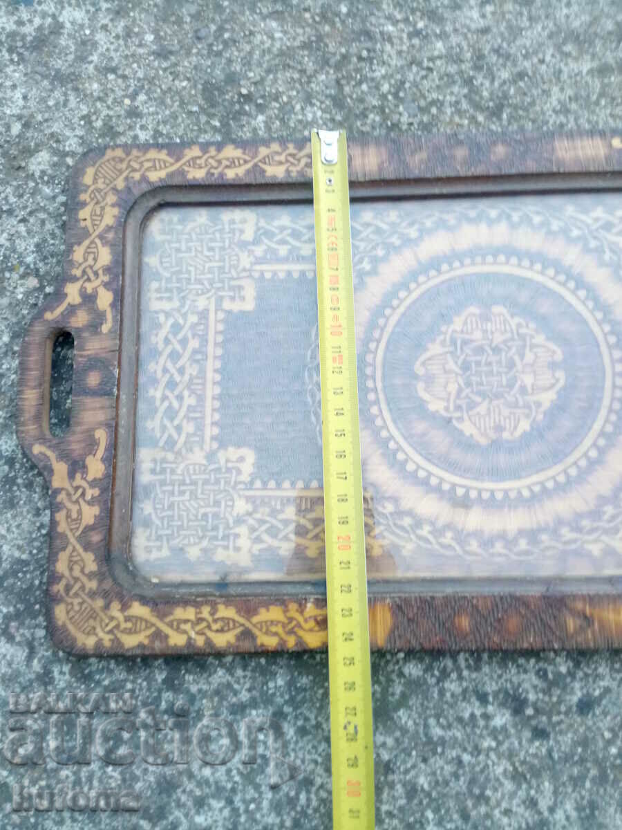 Old wooden tray with price 39.99 BGN | € 20.45 Old wooden tray with price 39.99 BGN | € 20.45