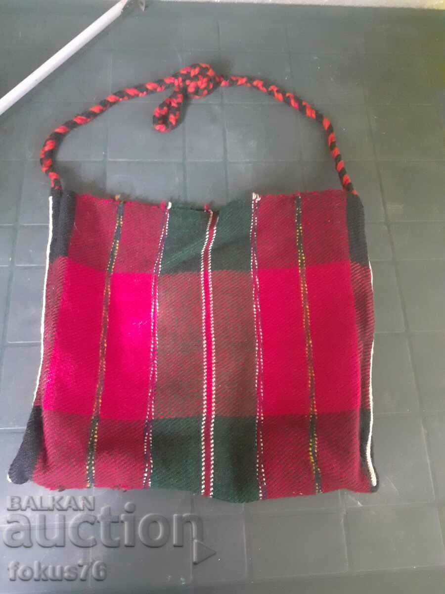 Woolen bag for folk costume