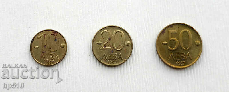 Παρτίδα Bulgaria 10 BGN 20 BGN 50 - 1997 Παρτίδα Bulgaria 10 BGN 20 BGN 50 - 1997