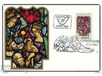 Map maximum 1980 Austria Christmas