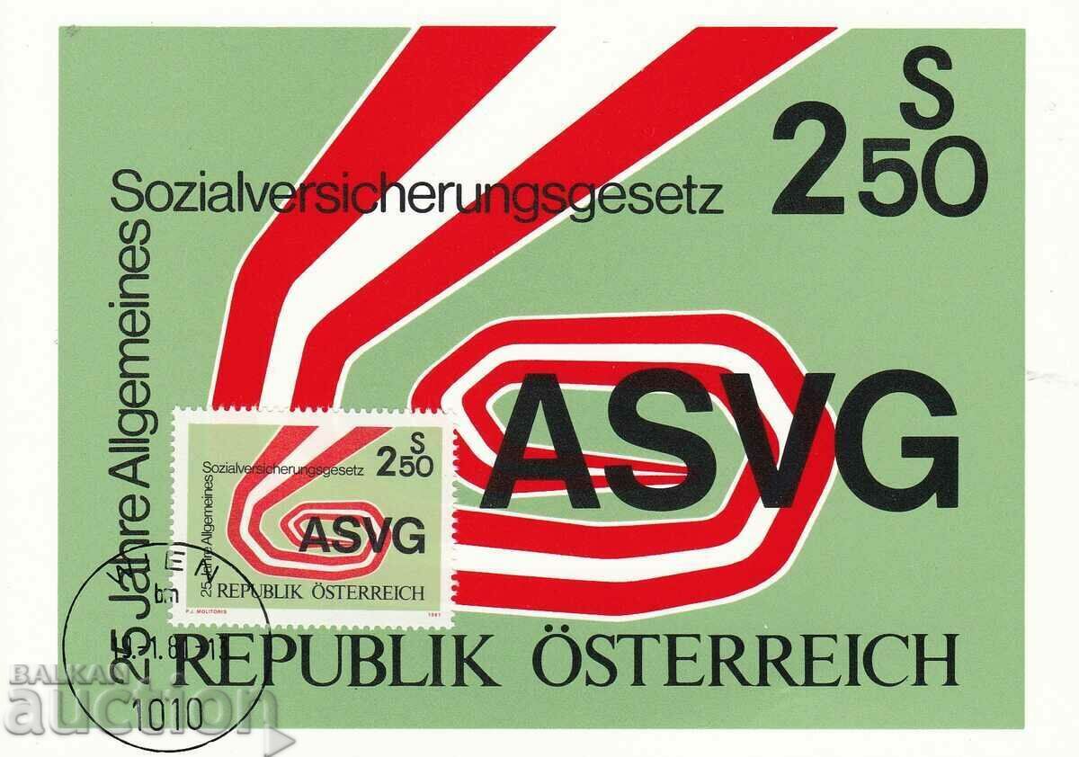 Card maximum 1981 Austria Social Security Act