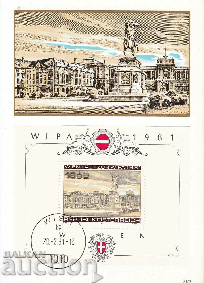 Map maximum 1981 Austria Blok