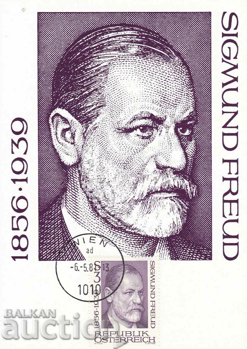 Карта максимум 1981 Австрия Зигмунд Фройд