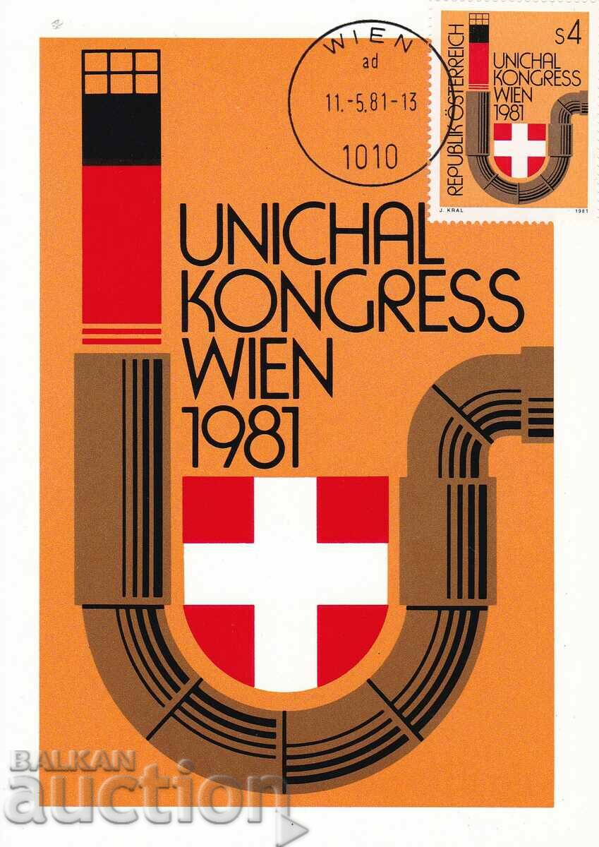 Harta maxim 1981 Austria Congres Viena