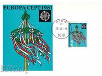 Карта максимум 1981 Австрия Европа септ