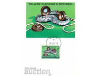 Map maximum 1981 Austria 100 years phone