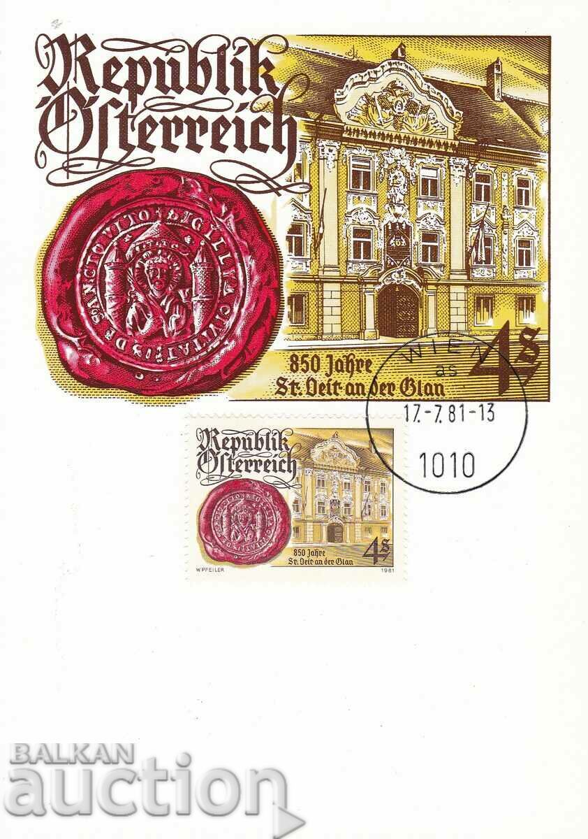 Map maximum 1981 Austria