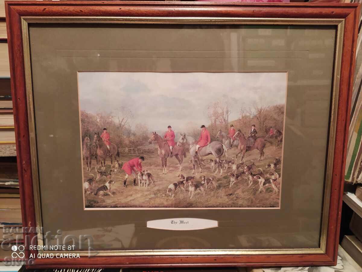 Painting hunting scene museum print 3