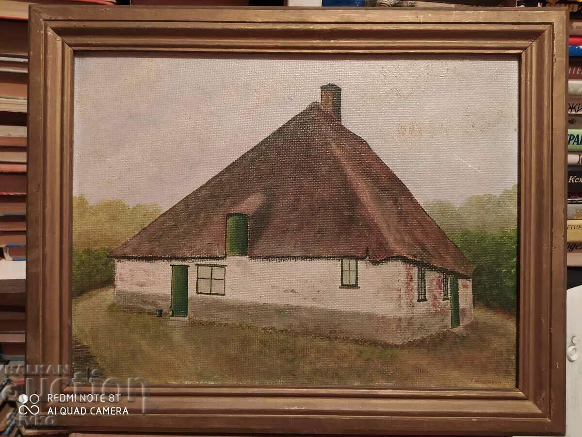 Oil painting VAT house