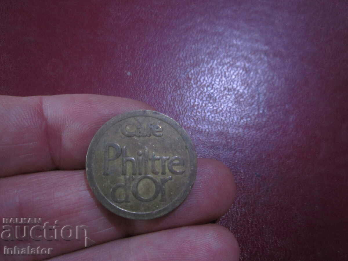 French cafe token