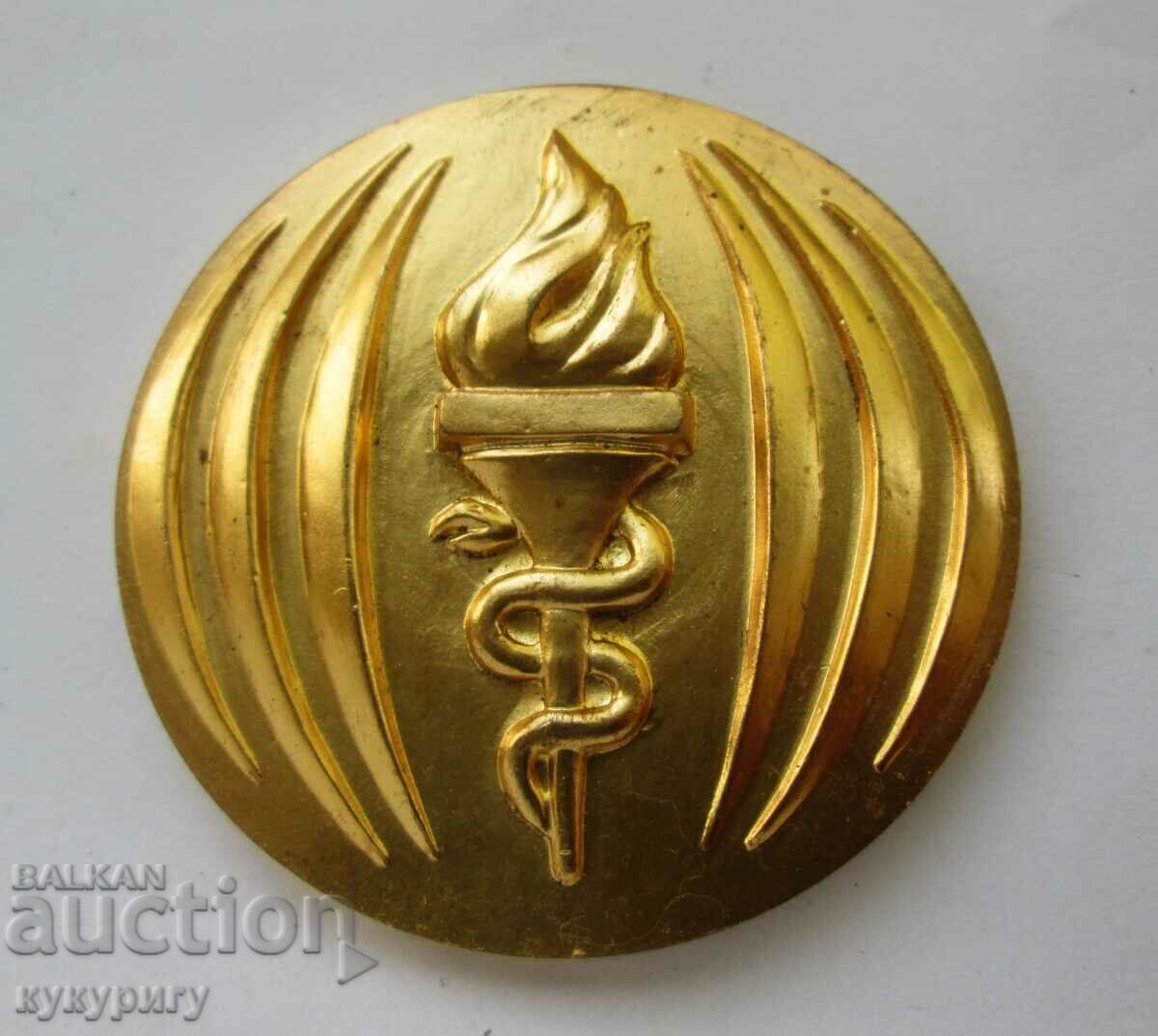 Placă veche de medalie Soc NRB a Doctorului în Jocurile Olimpice