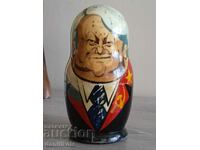 *$*Y*$* ORIGINAL SINGLE MATRIOSHKA YELTSIN 13,5 cm *$*Y*$*