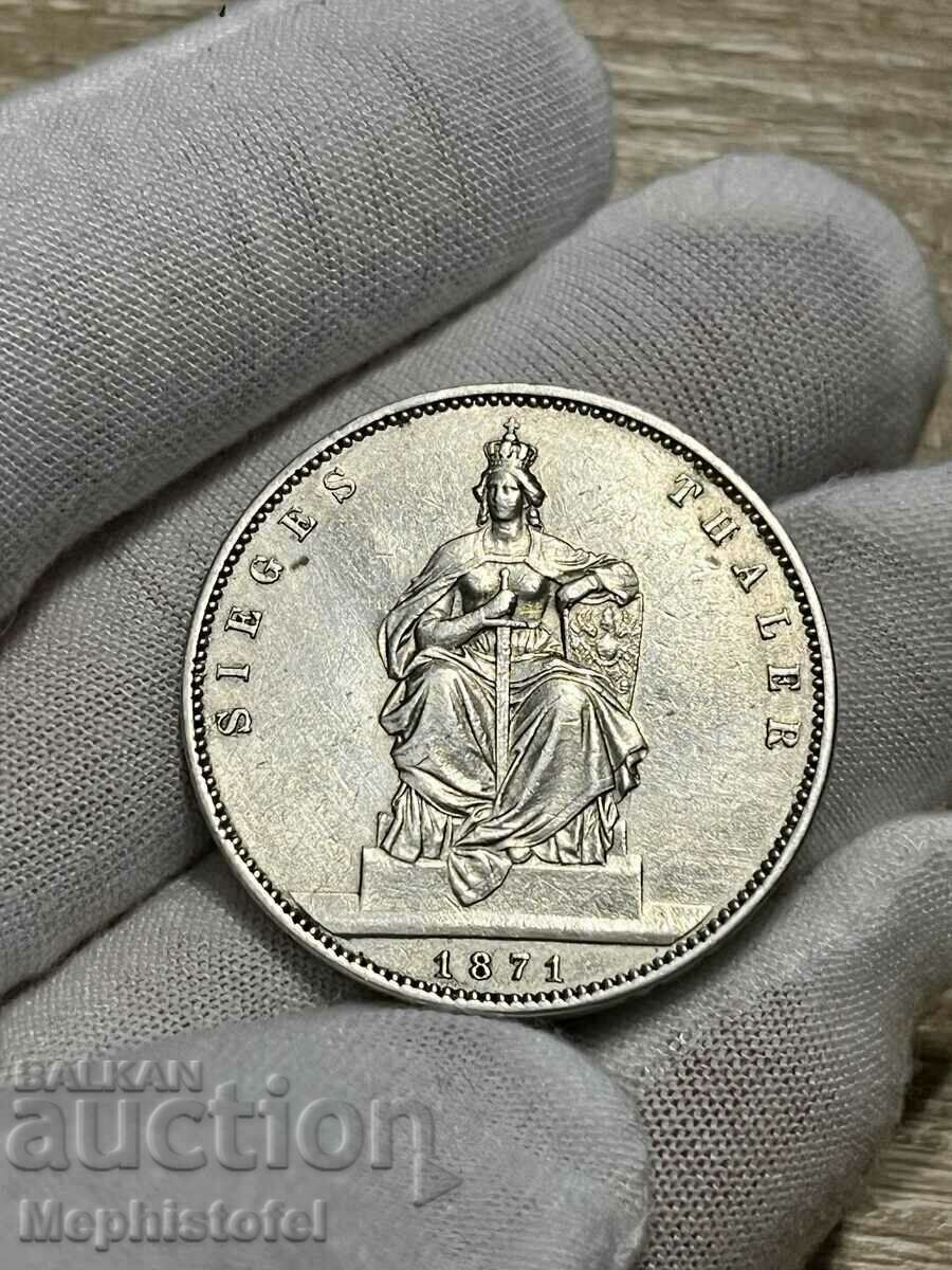 1 Thaler 1871, Prusia - monedă de argint