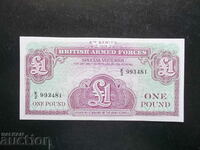 ARMATA BRITANICA , 1 lira , UNC