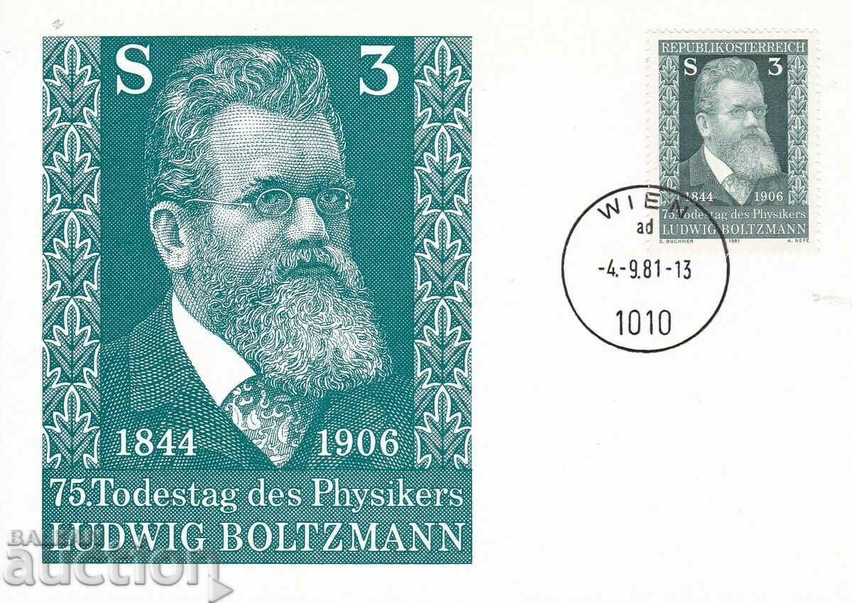 Harta maxim 1981 Austria Ludwig Boltzmann