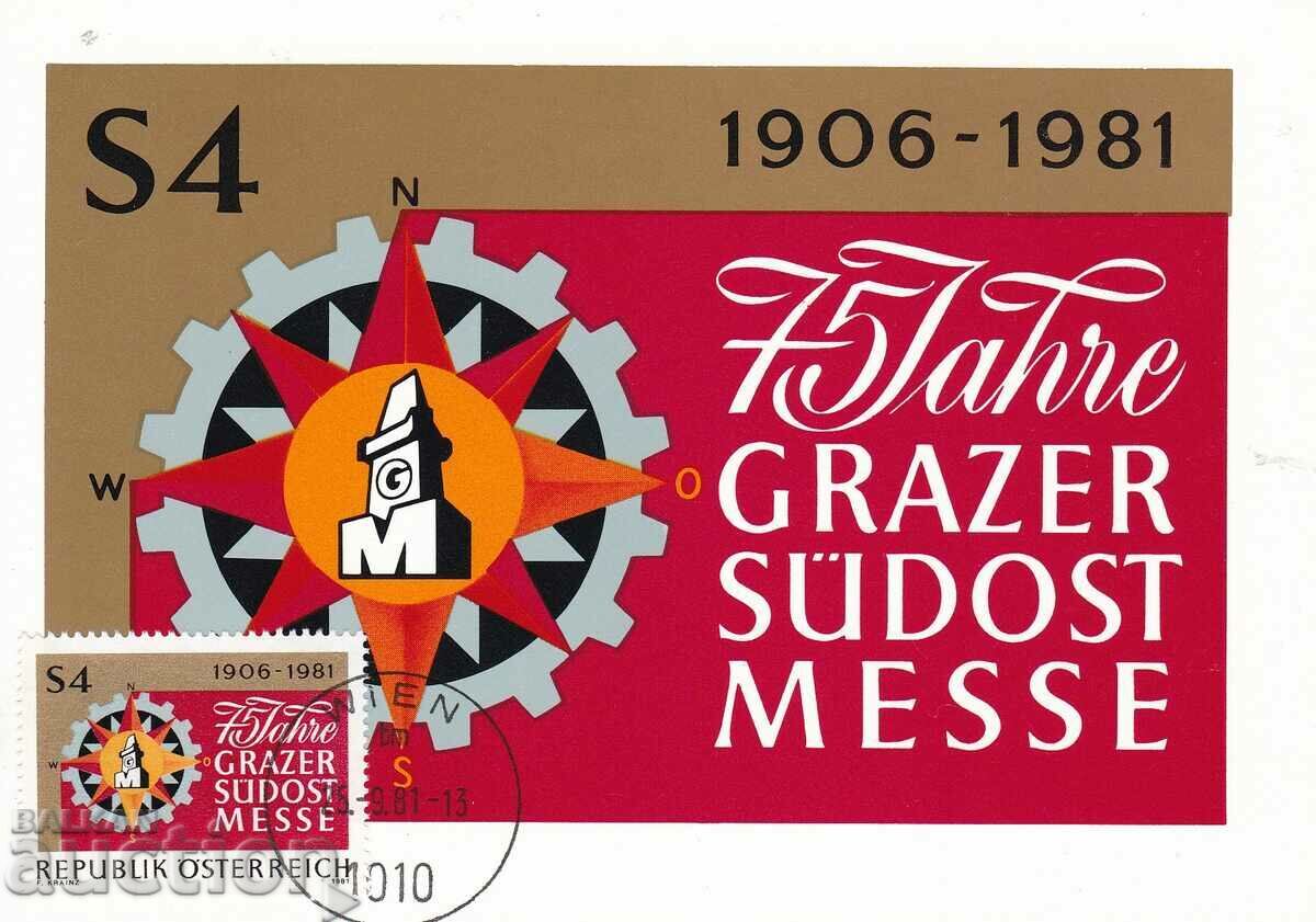 Map maximum 1981 Austria Map maximum 1981 Austria