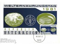 Карта максимум Aвстрия 1981 FAO