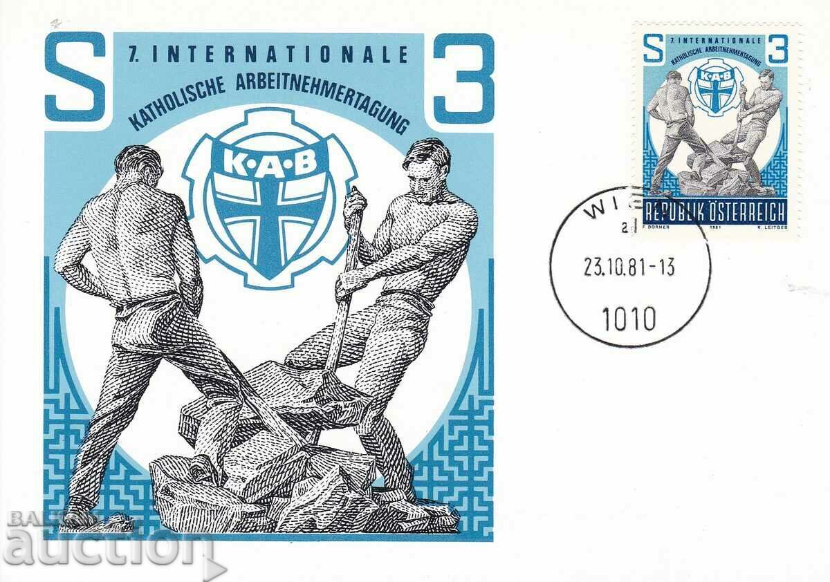 Map maximum Austria 1981 Map maximum Austria 1981