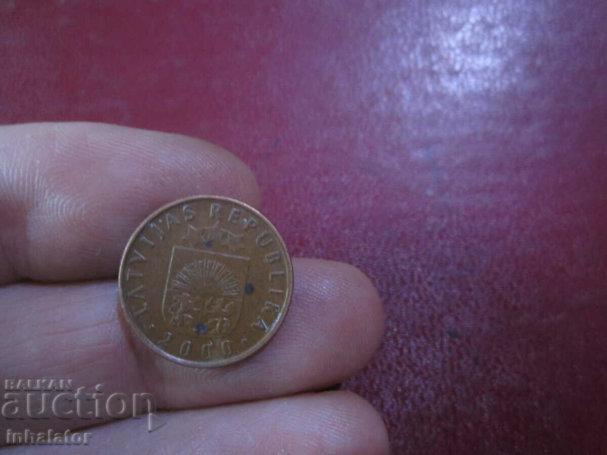 Letonia - 2 centimes - 2000