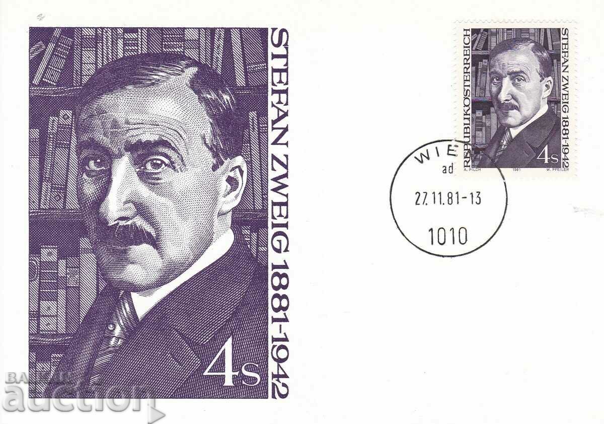 Map maximum Austria 1981 Stefan Zweig