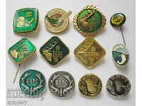 Lot of 12 old hunting hunting Soc badges signs