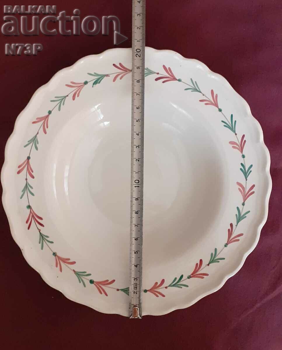 Auction OLD PORCELAIN PLATE. GEFLE. SWEDEN. Auction OLD PORCELAIN PLATE. GEFLE. SWEDEN.