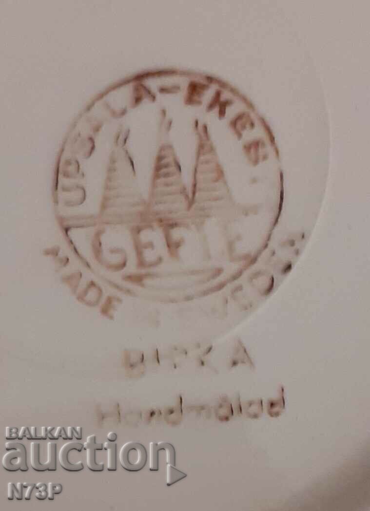 OLD PORCELAIN PLATE. GEFLE. SWEDEN. - 5 OLD PORCELAIN PLATE. GEFLE. SWEDEN. - 5