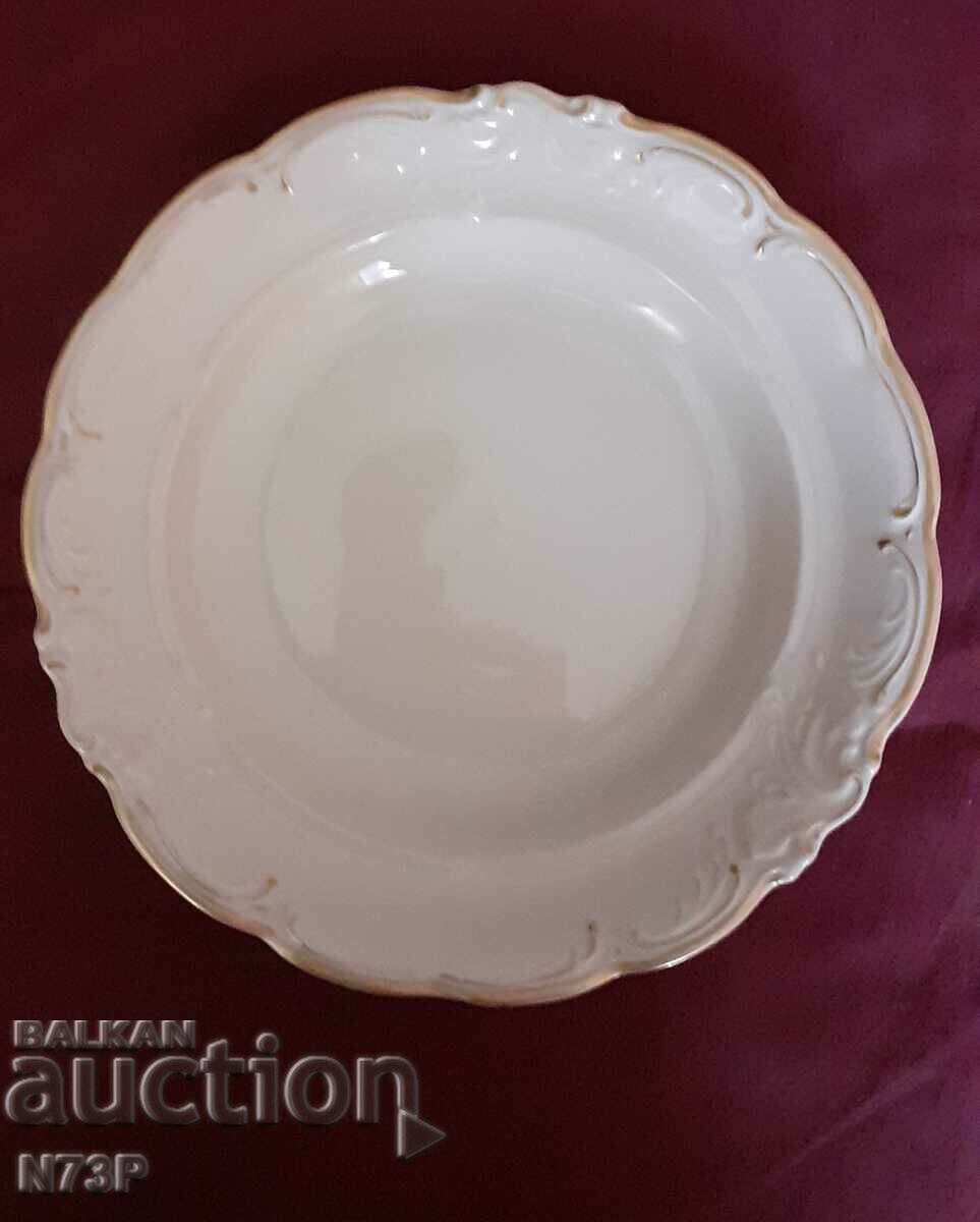 OLD PORCELAIN PLATE. KPM. MADE IN POLAND.
