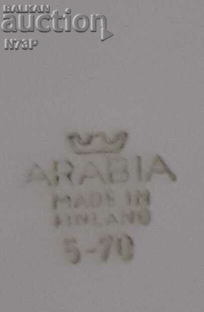 OLD PORCELAIN PLATE. ARABIA. MADE IN FINLAND. - 5 OLD PORCELAIN PLATE. ARABIA. MADE IN FINLAND. - 5