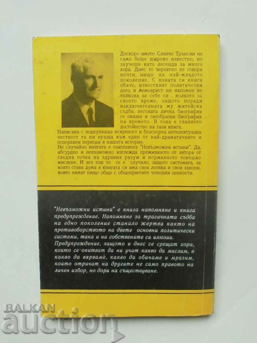 Impossible truths - Slavcho Transki 1994 with price 23.00 BGN | € 11.76