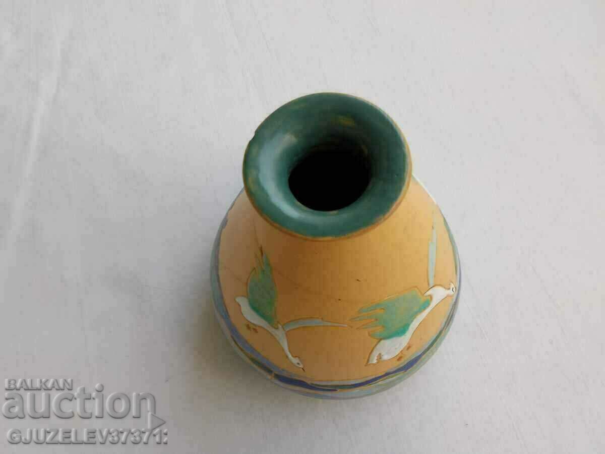 Majolica vase signed by the author - 1930 - 5 Majolica vase signed by the author - 1930 - 5
