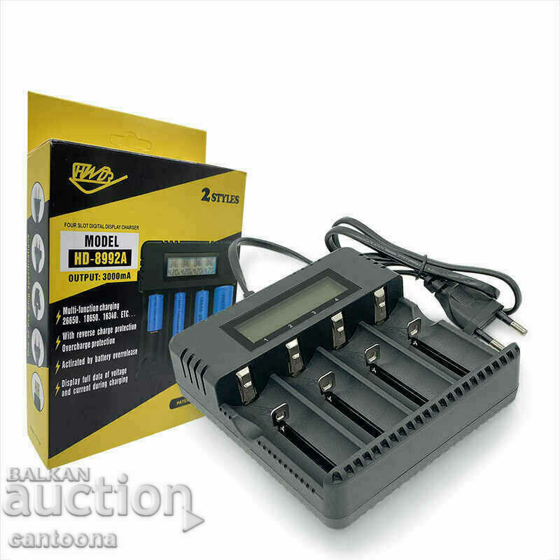 Auction Charger for Li-Ion rechargeable batteries 26650/1865 Auction Charger for Li-Ion rechargeable batteries 26650/1865