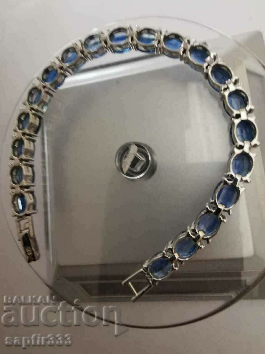 UNIQUE RARE JEWEL UNICEX BRACELET WITH NATURAL KIANITE - 7