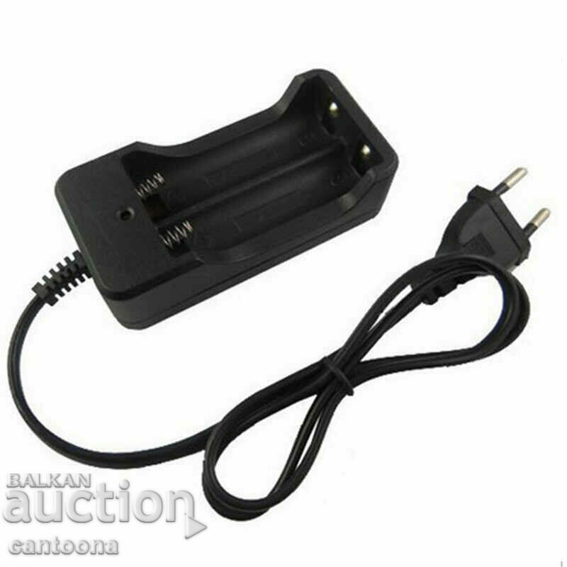 Dual charger for Li Ion batteries 18650 - 3.7 V with price 8.99 BGN | € 4.60 Dual charger for Li Ion batteries 18650 - 3.7 V with price 8.99 BGN | € 4.60