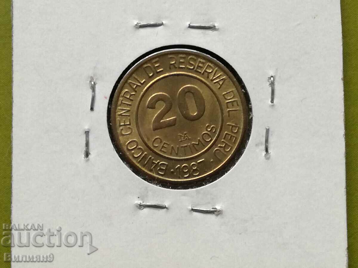20 centimos 1987 Περού Unc